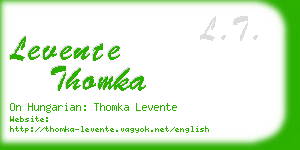 levente thomka business card